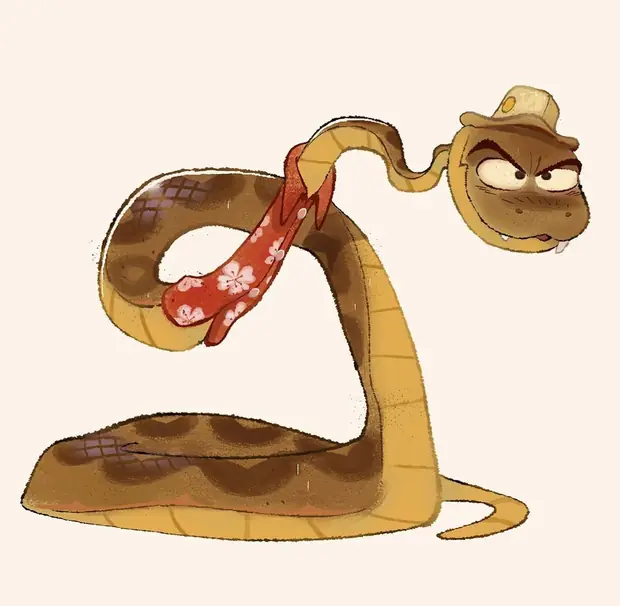 Snake · The Bad Guys · original 2D art