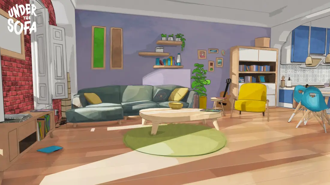 Living room, sofa side · day