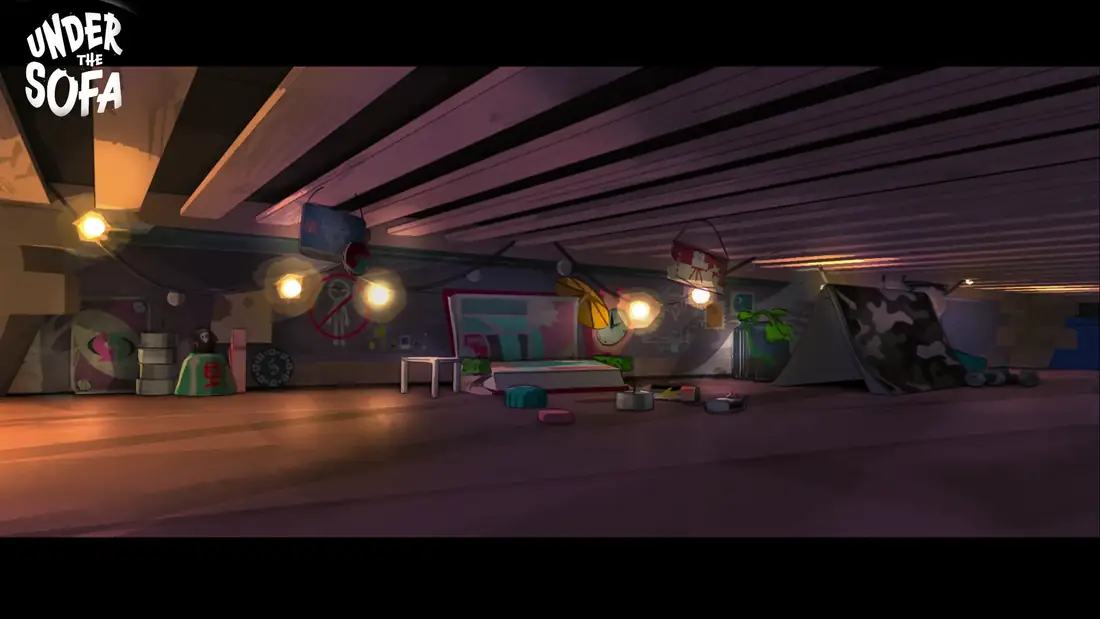 Under the sofa · night